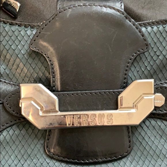 Versace versus black u shaped python purse - Picture 2 of 4
